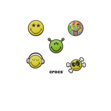 Imagem de Jibbitz Crocs Smiley Pack 5 Peças Multicolor, UNI