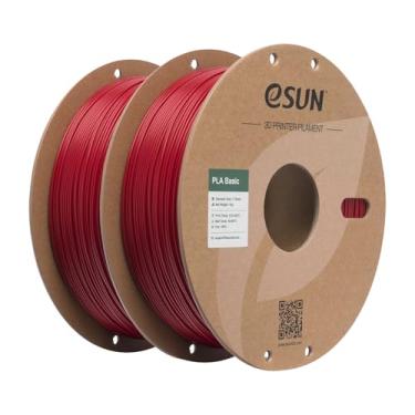 Imagem de eSUN Filamento básico PLA 1,75 mm, carretel de 1 kg (1 kg) impressão de alta velocidade Filamento PLA para impressora 3D, projetado para impressão rápida, pacote com 2 unidades
