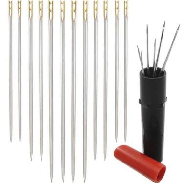 Imagem de Mini Estojo Batom Portatil Magnetico + 24 Agulhas De Cego Costura. - E