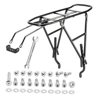 Imagem de simhoa Bagageiro traseiro para bicicleta, suporte para bicicleta, alta capacidade de carga, substitui diretamente o bagageiro de aço, Style B