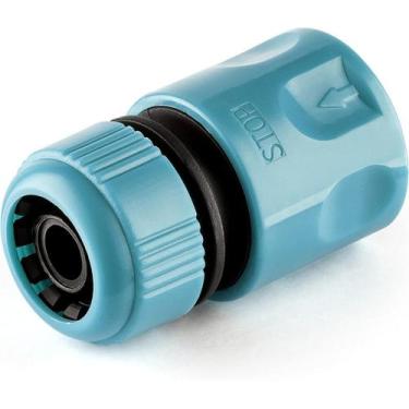 Imagem de Conexão Plástica para Mangueiras de 1/2, Engate Rápido, Cor Azul, Linh