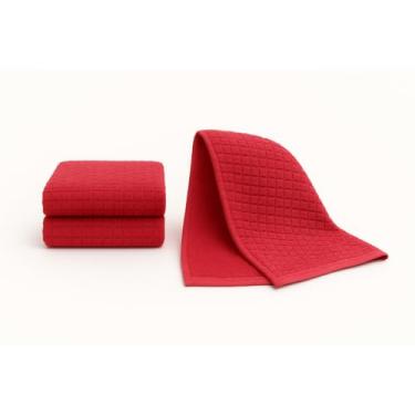 Imagem de Toalha de Banho e Praia Piscina Secagem Rápida Grande Microfibra 140cm x 70cm (1,VERMELHO)