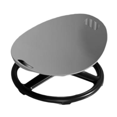 Imagem de predolo Cadeira Giratória Infantil Sensorial Portátil que Estimula a Coordenação, Assento Giratório Antiderrapante, Ideal para Crianças - Presente de, Cinza
