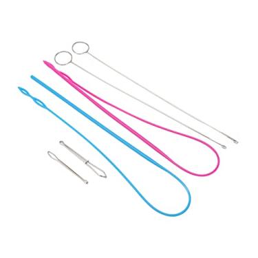 Imagem de YOUTHINK Kit de Virador de Laço de Costura de 6 Peças Conjunto de Ferramentas de Rosqueamento de Aço Inoxidável Com Passador de Cordão de Plástico para Cintos de Roupas DIY e Reparo de Cordão