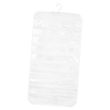 Imagem de Dynwave Organizador de Carrinhos de Brinquedo para Pendurar, com 80 Bolsos, Multifuncional, para Exibir Anéis e Outros Objetos no Quarto, Branco