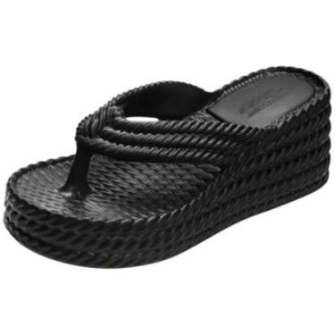 Imagem de Tamanco Feminino Anabela Conforto Elegância Brizza Arezzo-Feminino