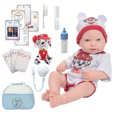 Imagem de Bebe Reborn Boneco 100% Silicone Enxoval Completo Bolsa - Cegonha Rebo