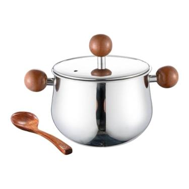 Imagem de Ioensy Recipiente para gordura de, lata de gordura em aço inoxidável 304 para uso doméstico, com alças, para de cozinha, pote para óleo,