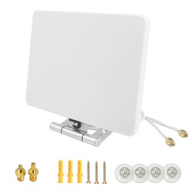 Imagem de Antena externa omnidirecional 2x2 MIMO 5G 4G LTE (600-6000MHz), com conectores TS9 e SMA, compatível com Nighthawk M5 M6 (MR5200, MR5100) para AT&T, T-Mobile, Sprint Cellular Networks.
