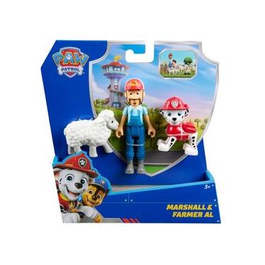 Imagem de 3 Bonecos Marshall, Fazendeiro Al e Ovelha - Patrulha Canina