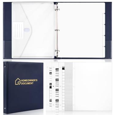 Imagem de Organizador de fichário médico, 21 cm x 28 cm, agenda de saúde, diário, 3 anéis, 15 divisórias de agenda, 25 protetores de folhas, bolso para fichário, 3 tabelas de informações para pacientes