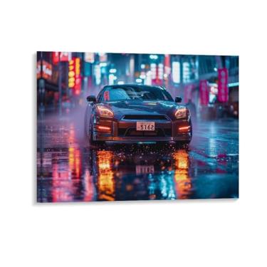 Imagem de HouLaiZhe R32 Night Neon Classic Posters Canvas Wall Aesthetic Room Decor Wall Painting Prints Gallery Room Wall Decor para quarto, sala de estar, escritório, 20 x 26 polegadas (50 x 65 cm)
