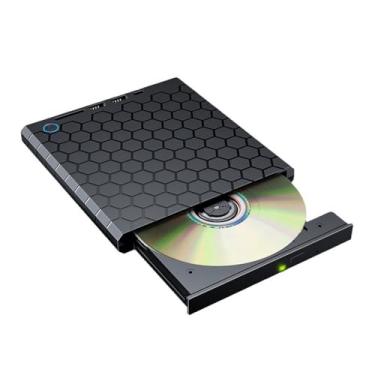 Imagem de Unidade Óptica Externa Portátil USB 3 0 Type-C Gravador Multifuncional CD DVD RW Drive 8MB Cache Alto- para Laptop Plug and Play Baixo Ruído