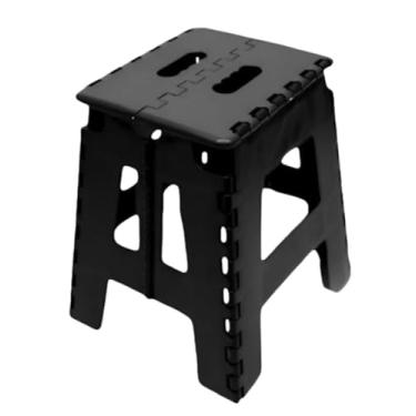 Imagem de Banqueta Banquinho Plástico Resistente Dobrável 100kg Multiuso banquinho banheiro para Churrasco, Festas e Visitas em Casa(Banqueta Dobravel Multiuso,1 Unidade)