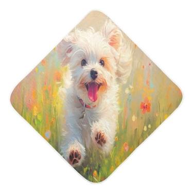 Imagem de STAYTOP Toalhas de bebê fofas de musselina com capuz, toalha de banho super macia, toalhas de banho absorventes para banho de recém-nascido unissex 76 x 76 cm