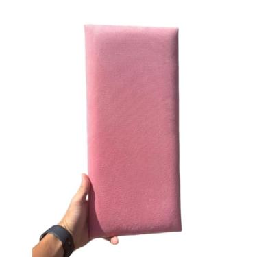 Imagem de Kit 10 Cabeceira de Cama Box Estofada Modular 45x20cm Decoração Para Quarto(ROSA GOIABA,QUEEM - 8 PLACAS)