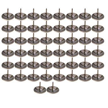 Imagem de Ymiko 50 Pregos Resistentes do Estofamento Dos Pces, Tachas Decorativas Principais Redondas, Fontes de Ferragem da Mobília de 16x20mm (23 * 23mm (espessado))
