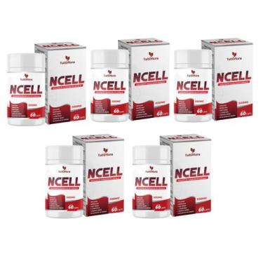 Imagem de Kit 5x NCELL Psyllium, Espirulina, Café Verde, LCarnitina, Laranja Mor