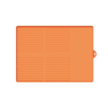 Imagem de Tapete de silicone para churrasco, grelha 2 em 1, tapete de gotejamento à prova d'água à prova de óleo, tapete de armazenamento à prova de poeira para prateleira lateral da grelha, 30 x 41,5/30 x 11,5