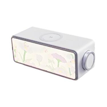 Imagem de KiBcsLic Caixa de Som Portátil com Ruído Branco, Criativa e Leve, com Carregamento Rápido de 15W e Luz Noturna para Festas Ambientes Fechados - Ideal para, Roxo