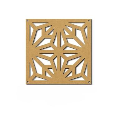 Imagem de Placas Vazadas Decorativas Cobogó MDF 3mm - Ambiente Único Elegante placas decorativas para divisória para Casa e Escritório(010,Kit 18 pçs-26cm x 26cm)