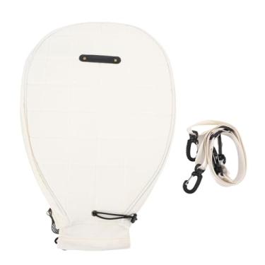 Imagem de RiToEasysports Mochila de Tênis, Saco de Estilingue de Tênis Saco de Raquete de Tennes para 2 Raquetes Com Alças de Ombro Ajustáveis ​​bolsa Seca Molhada para Badminton (WHITE)