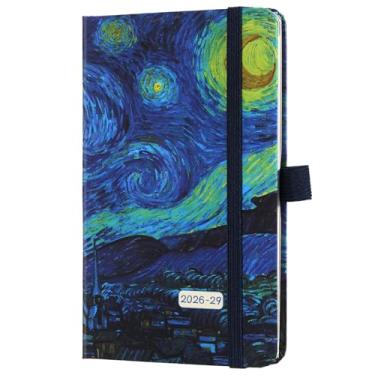 Imagem de Agenda de bolso/calendário 2025-2028 - Agenda mensal de 3 anos 2025-2028 de julho de 2025 a junho de 2028 (36 meses), 9,7 cm x 16 cm, suporte para caneta, bolso interno e 61 páginas de anotações