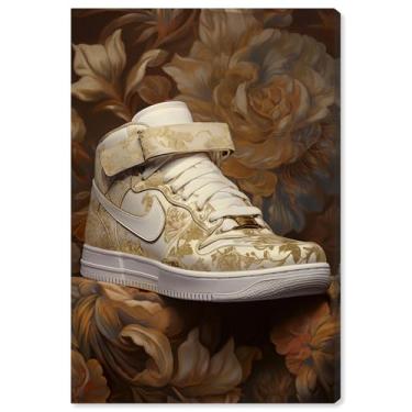 Imagem de Art Remedy Arte de tênis barroco de lona moderna, envolto em galeria, 40,6 x 61,8 cm