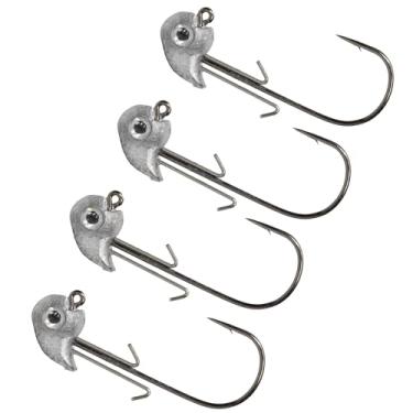 Imagem de Duckett Fishing Gabarito de cabeça oscilante, design inovador para ação de balanço aprimorada e equipamento de plástico macio eficaz, sem pintura com olho, 14 g