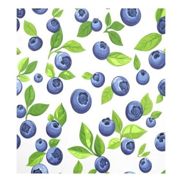 Imagem de CEBUGI Capa magnética de mirtilo para lava-louças decorativa para lava-louças 58 x 66 cm decalque de painel de geladeira para decoração de cozinha doméstica