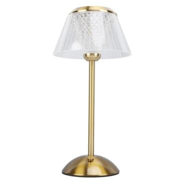 Imagem de Zerodis Lâmpada de Mesa Recarregável Lâmpadas de Mesa Luz de Cabeceira LED Regulável 2000mAh Controle de Toque Com Base de Metal Luminária Decorativa Sem Fio para Leitura Lâmpada de Recarregável de