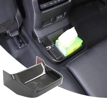 Imagem de Heutamo Capa de acabamento antichute para ar condicionado traseiro compatível com Toyota Land Cruiser Prado LC250 J250 2024 2025 ABS Tampa do painel de ventilação de saída de CA traseira com caixa de