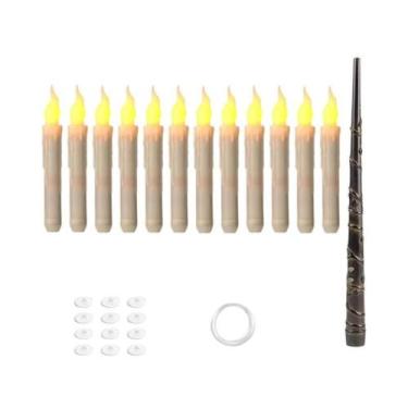 Imagem de Velas Flutuantes LED De Halloween Operadas Por Controle Remoto, Varinh