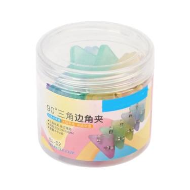 Imagem de MultiPCS Conjunto de clipes de marcador de página de canto colorido, acessório de escritório de metal portátil para organizar documentos, anotações, agendas e livros