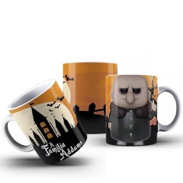 Imagem de Caneca Família Addams Todos Os Personagens Filme Porcelana 325ml (TIO FOSTER ADDAMS)