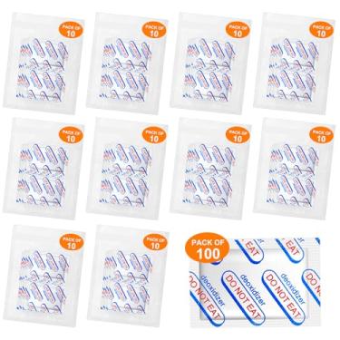 Imagem de QHOWYAL 100 pacotes de absorvedores de oxigênio de 100 CC (10 pacotes em saco de vácuo individual), absorvedores de oxigênio de grau alimentício para armazenamento de alimentos a longo prazo