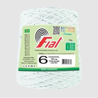 Imagem de Kit 6 Barbantes Fial Nº6 700 Gramas, 03 Branco