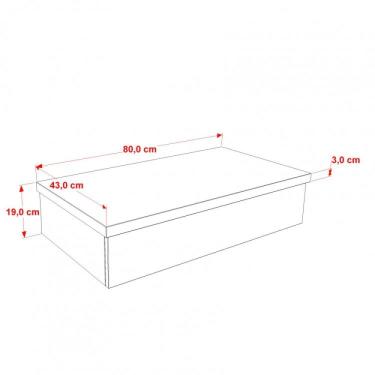 Imagem de Bancada Para Banheiro 80cm Com Cuba Q39 800w Metrópole Compace