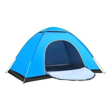 Imagem de Tenda de camping automática de montagem instantânea para 4 pessoas (Azul)