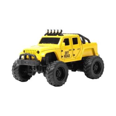 Imagem de Caminhão Mini RC Elétrico Todo Terreno 1:64, Brinquedo De Liga Com Luz