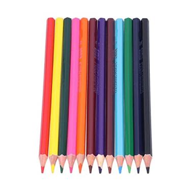 Imagem de Lápis de colorir pré-afiados, cores ricas e vibrantes, ampla aplicação, conjunto de lápis de cor para esboços, pinturas, grafites, alunos, professores, pacote com 24 ou 12 (12 cores)