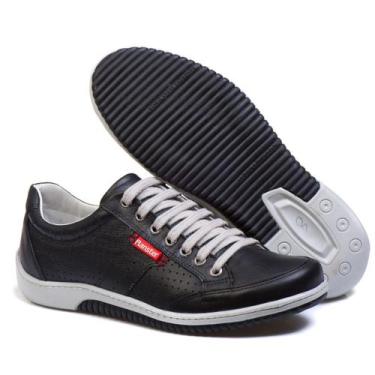 Imagem de Sapatênis Ranster Masculino  Couro Legítimo, Solado Flexível e Acabame