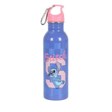 Imagem de Garrafa de Água Juvenil 500 ml Aço Stitch Roxa-Feminino