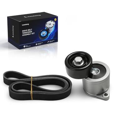 Imagem de Loautong Kit de polia tensora de correia de transmissão adequado para Kia Optima/Sorento/Sportage, para Hyundai Santa Fe Sport/Sonata/Tucson, 2015-2020, 252802GGB2, 999668A