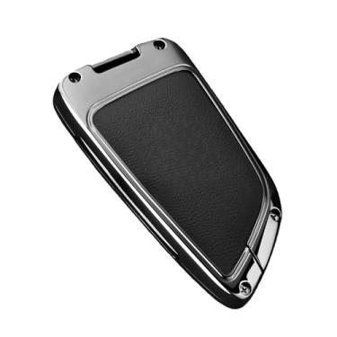Imagem de Capa de couro para chave com fivela especial, capa de carro compatível com BMW X1 X3 X5 X6 X7 1 3 5 6 7 Série G20 G30 G11 F15 F16 G01 G02(H-gun black)