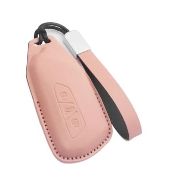 Imagem de Capa de couro para chave de carro, capa up keyless fob compatível com vw beetle caddy eos golf jetta polo scirocco tiguan touran(F4)