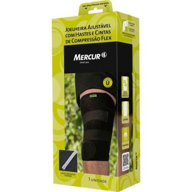 Imagem de Joelheira com Hastes e Cintas Ajustáveis FLEX em Neoprene Tamanho únic