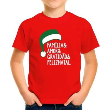 Imagem de Camisa Camiseta Infantil Juvenil Para Menino Menina Para Natal Natalin