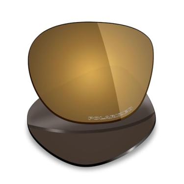 Imagem de Mryok Lentes de reposição ultra polarizadas para óculos de sol Oakley Deadbolt OO6046, HD Polarized, proteção UV, resistente a impactos e ajuste perfeito - Bronze dourado