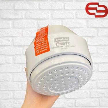 Imagem de Ducha Eletrônica Preta ou Branca 127v 5500w 220v 6800w ou 7500w E-Soft